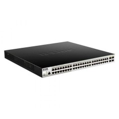 Коммутатор управляемый L2 DGS-1210-52P/ME/B1A (48 портов 10/100/1000Base-T (1-8 с поддержкой PoE 802.3af/802.3at (30Вт) и 4 порт