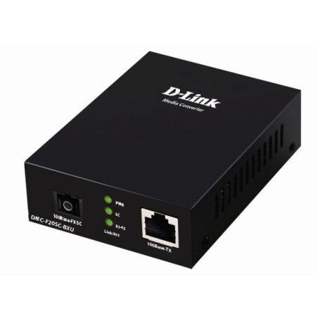 Медиаконвертер DMC-F20SC-BXU/B1A WDM (1 порт 10/100Base-TX + 1 порт 100Base-FX, разъем SC (ТХ: 1310 нм, RX: 1550 нм для одномод.