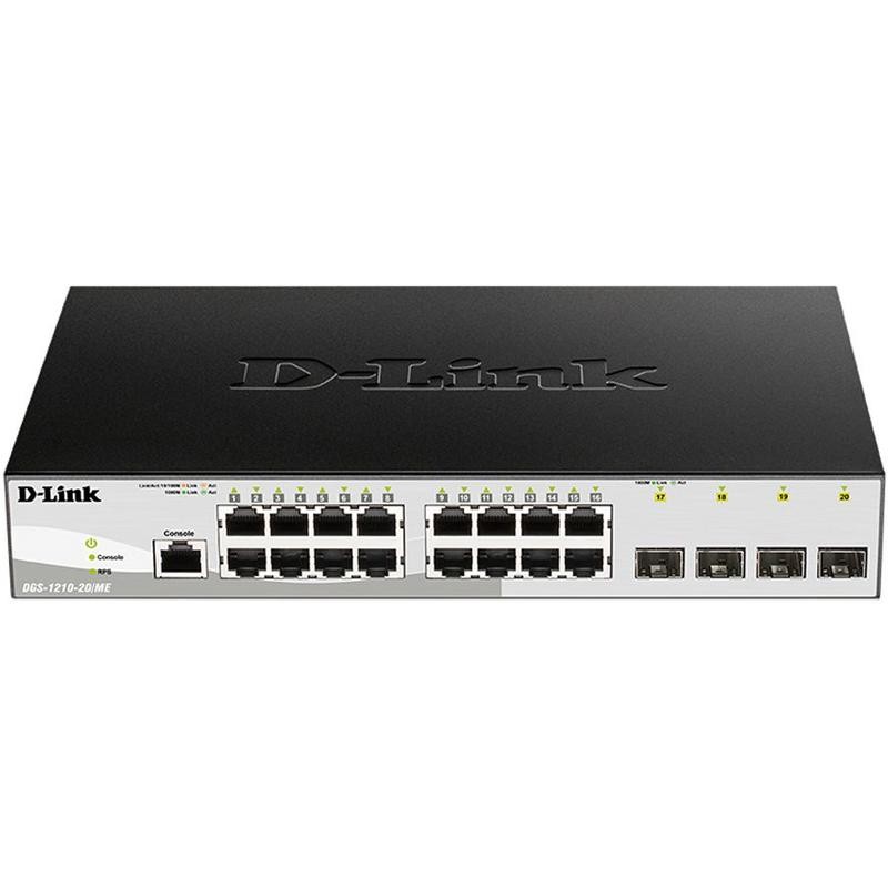 Коммутатор управляемый DGS-1210-20/ME/B1A 16G 4SFP D-Link 1478208