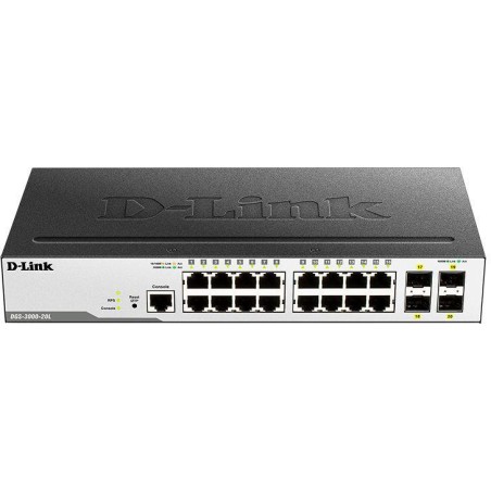 Коммутатор управляемый DGS-3000-20L/B1A 16G 4SFP D-Link 1605764