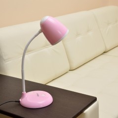 Светильник настольный TLI-228 PINK E27 60Вт механ. выкл. роз. Uniel UL-00003653