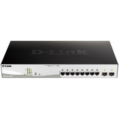 Коммутатор управляемый DGS-1210-10MP/FL1A 8G 2SFP 8PoE+ 130Вт D-Link 1710880