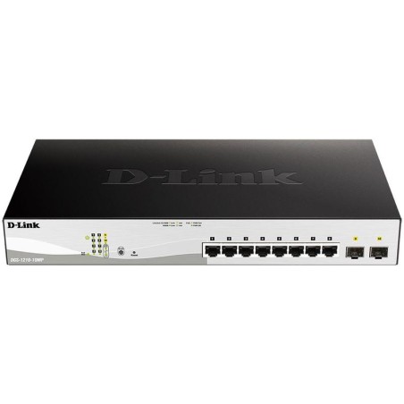 Коммутатор управляемый DGS-1210-10MP/FL1A 8G 2SFP 8PoE+ 130Вт D-Link 1710880