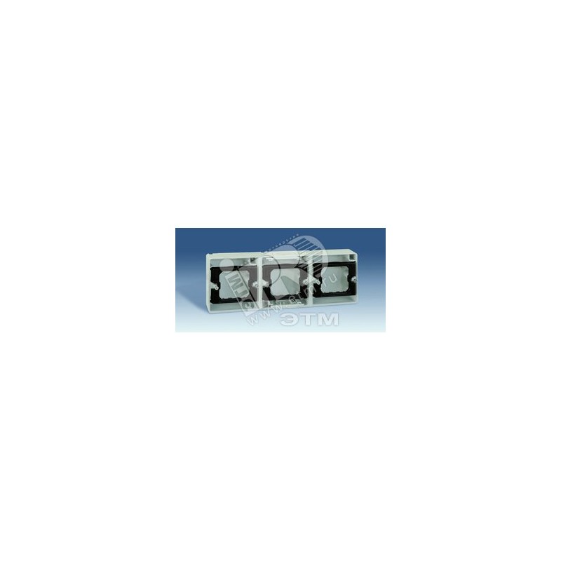 Коробка установочная 3-м горизонт. Simon44 Aqua сер. 4400765-035 Коробка установочная 3-м горизонт. Simon44 Aqua сер. 4400765-035