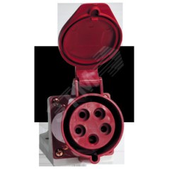 Розетка наружн. уст. 32А 380В 3P+РЕ+N IP44 (125) EKF ps-125-32-380