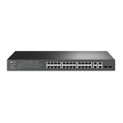 Коммутатор TL-SL2428P JetStream Smart с 24 портами 10/100Мбит/с 4 гигабитными портами и 24 портами PoE+ TP-Link 1814759