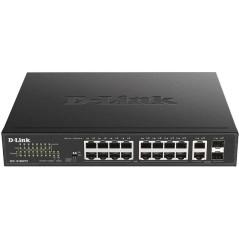 Коммутатор неуправляемый DES-1018MPV2/A1A 16х100Мбит 2G 16PoE+ 247Вт D-Link 1819219