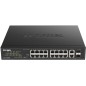 Коммутатор неуправляемый DES-1018MPV2/A1A 16х100Мбит 2G 16PoE+ 247Вт D-Link 1819219