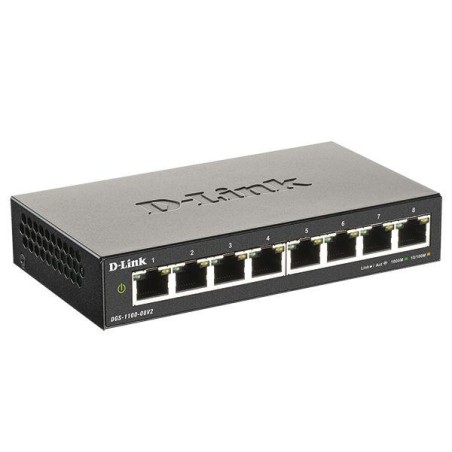 Коммутатор настраиваемый L2 DGS-1100-08V2/A1A с 8 портами 10/100/1000Base-T D-Link 1822943