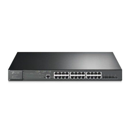 Коммутатор TL-SG3428XMP JetStream 24-портовый гигабитный управляемый PoE+ уровня 2+ с 4 SFP+ слотами 10GE TP-Link 1814770