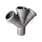 Крестовина 50/50/50х45град. (100) VALFEX 27105050 Крестовина 50/50/50х45град. (100) VALFEX 27105050