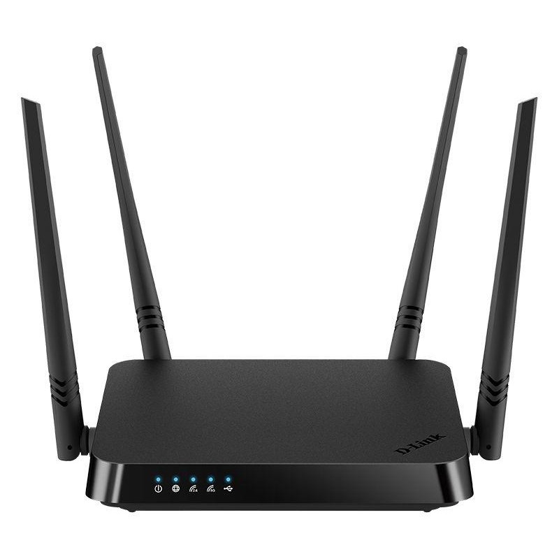 Роутер беспроводной DIR-825/RU/I1A 10/100/1000BASE-TX/4G ready черн. D-Link 1839338