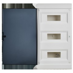 Корпус пластиковый ЩРВ-П-36 IP41 черн. прозр. дверь TEKFOR IEK TF5-KP12-V-36-41-K01-K03