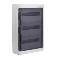 Щиток настенный 54мод. IP65 с дверцей с клеммн. блоком 63А сер. DKC RB54W6TGD