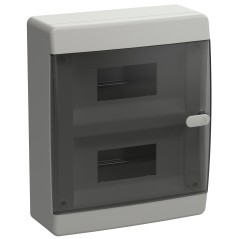Корпус пластиковый ЩРН-П-18 IP41 черн. прозр. дверь UNION Compact IEK UIC-KP12-N-18-41-K01