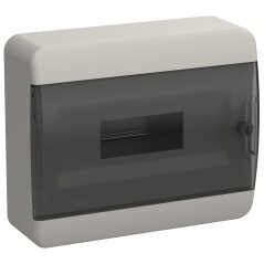 Корпус пластиковый ЩРН-П-12 IP41 черн. прозр. дверь TEKFOR IEK TF5-KP12-N-12-41-K01-K03