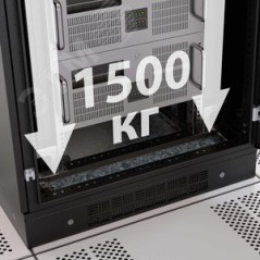 Шкаф напольный 38U 600х800 двери перфорированная/перфорированная укомплектован вводом и заглушками RAL9005 DKC R5IT3868PFB