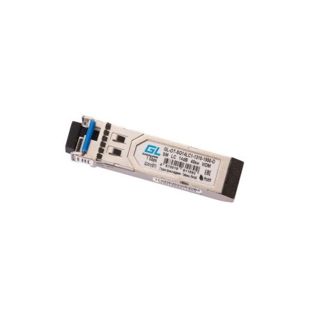 Модуль SFP WDM 1.25Гбит/с одно волокно SM LC Tx:1310/Rx:1550нм 14дБ DDM до 20км NIKOMAX GL-OT-SG14LC1-1310-1550-D