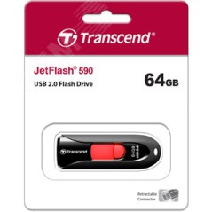 Флеш-накопитель TS64GJF590K 64GB JetFlash 590 Black Transcend 1000501772