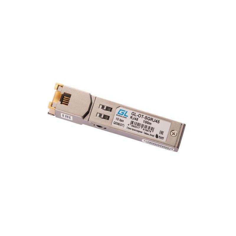 Модуль SFP 10/100/1000BaseT 1.25Гбит/с UTP RJ45 до 100м (GL-712) NIKOMAX GL-OT-SGRJ45 Модуль SFP 10/100/1000BaseT 1.25Гбит/с UTP RJ45 до 100м (GL-712) NIKOMAX GL-OT-SGRJ45