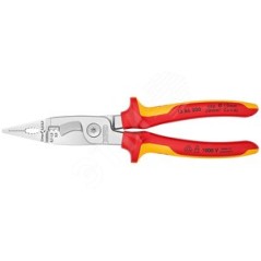 Клещи электромонтажные VDE 6-в-1 L-200мм Knipex KN-1386200