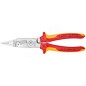 Клещи электромонтажные VDE 6-в-1 L-200мм Knipex KN-1386200