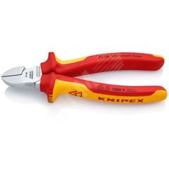 Бокорезы VDE L-160мм твердость кромок 62 HRC хром. Knipex KN-7006160