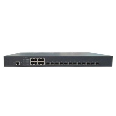 Коммутатор управляемый L3 12 портов 1/10G BaseX SFP+ 8 портов 1000BaseT 1 Консольный резервный БП опция NIKOMAX GL-SW-X201-12ST