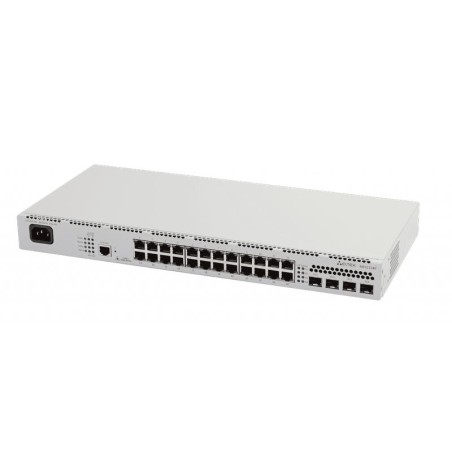Коммутатор Ethernet MES2324P 24 порта 10/100/1000 Base-T (PoE/PoE+) 4 порта 10GBase-R (SFP+)/1000Base-X (SFP) L3 220В AC ELTEX M
