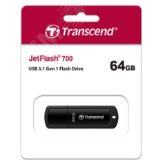 Флеш-накопитель TS64GJF700 64GB JetFlash 700 (black) USB3.0 Transcend 1000501732