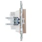 Розетка SKANDY 10А без заземл. без защ. шторок SK-R02Sa песочн. IEK SK-R10-10-K98
