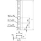 Рейка профильная 700х30х15 C30 L 700 FT OBO 1109839 Рейка профильная 700х30х15 C30 L 700 FT OBO 1109839