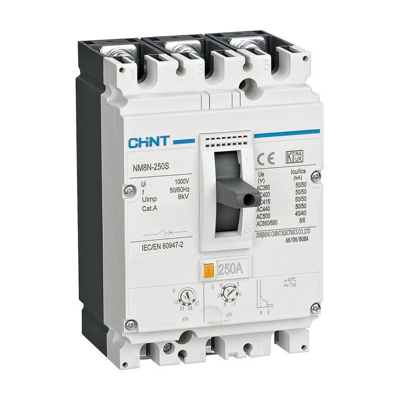 Выключатель автоматический защиты двигателя 3п 225А 100кА NM8N-250H M (R) CHINT 271443 Выключатель автоматический защиты двигателя 3п 225А 100кА NM8N-250H M (R) CHINT 271443