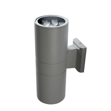 Светильник светодиодный архитектурный PWL-300110/30D 2х9Вт 3000К GR IP65 фасадный исполнение двухсторон. сер. Pro JazzWay 503314