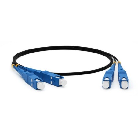 Патч-корд FC-D2-9-SC/UR-SC/UR-H-15M-LSZH-BK волоконно-оптический (шнур) SM 9/125 (OS2) SC/UPC-SC/UPC 2мм duplex LSZH 15м черн. H