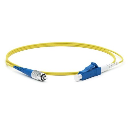 Патч-корд FC-S2-9-FC/UR-LC/UR-H-10M-LSZH-YL волоконно-оптический (шнур) SM 9/125 (OS2) FC/UPC-LC/UPC simplex LSZH 10м Hyperline 