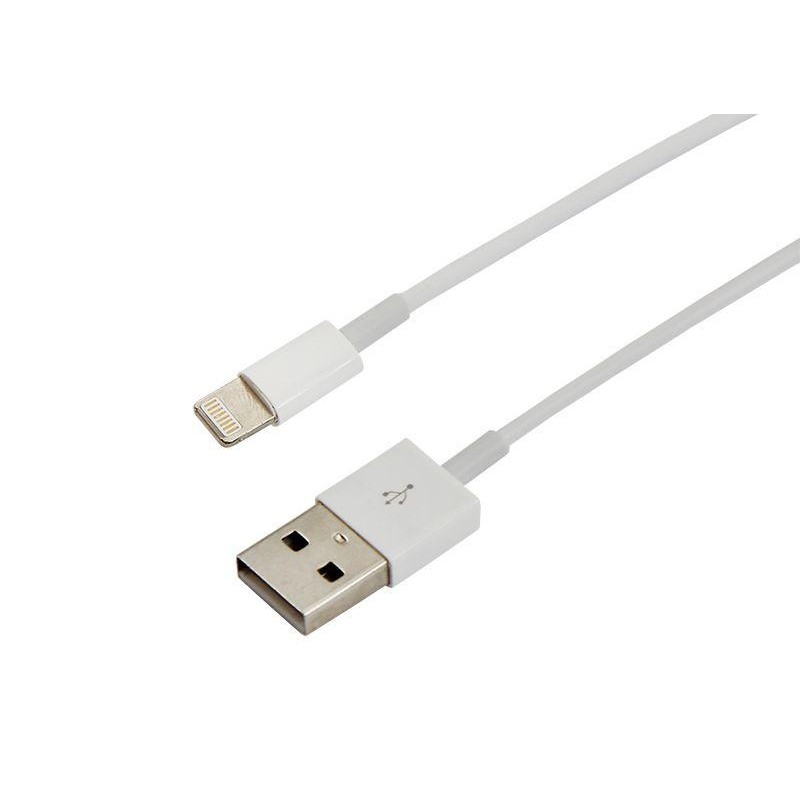 Кабель USB для iPhone 5/6/7 шнур 1м бел. (уп.10шт) Rexant 18-1121-10 Кабель USB для iPhone 5/6/7 шнур 1м бел. (уп.10шт) Rexant 18-1121-10