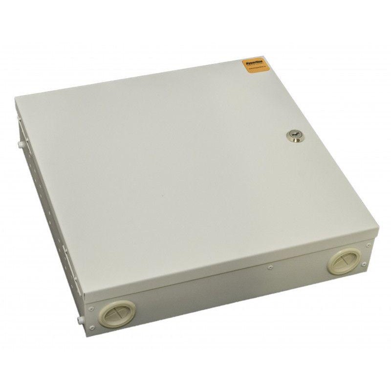Бокс оптический FO-WBX-4хSLT-W140H42-32UN-GY универс. настенный от 8 до 32 портов (SC duplex LC ST FC) (со спайс. пласт. без пиг Бокс оптический FO-WBX-4хSLT-W140H42-32UN-GY универс. настенный от 8 до 32 портов (SC duplex LC ST FC) (со спайс. пласт. без пиг