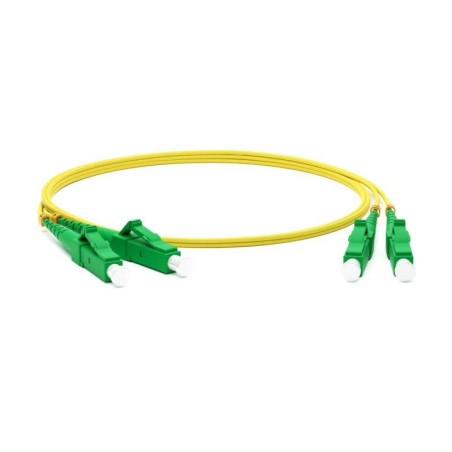 Патч-корд FC-D2-9-LC/AR-LC/AR-H-3M-LSZH-YL волоконно-оптический (шнур) SM 9/125 (OS2) LC/APC-LC/APC duplex LSZH 3м Hyperline 282