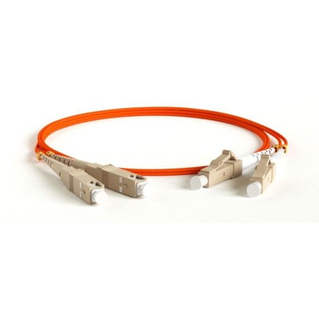 Патч-корд FC-D2-50-LC/PR-SC/PR-H-5M-LSZH-OR волоконно-оптический (шнур) MM50/125 LC-SC duplex LSZH 5м Hyperline 28357
