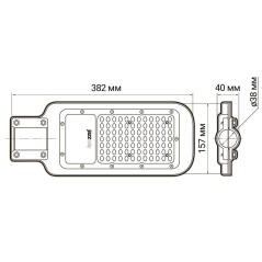 Светильник светодиодный PSL 07 50Вт 5000К IP65 AC180-260 уличный ДКУ Pro JazzWay 5041059