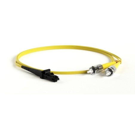 Патч-корд FC-D2-9-MTRJM/UR-ST/UR-H-1M-LSZH-YL волоконно-оптический (шнур) SM 9/125 (OS2) ST/-MTRJ(папа) duplex LSZH 1м Hyperline