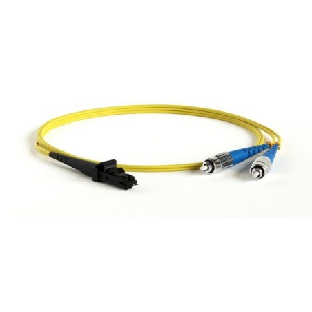 Патч-корд FC-D2-9-FC/UR-MTRJM/UR-H-5M-LSZH-YL волоконно-оптический (шнур) SM 9/125 (OS2) FC-MTRJ(папа) duplex LSZH 5м Hyperline 
