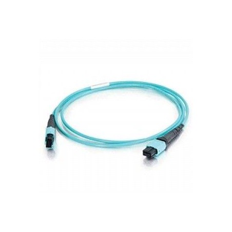 Патч-корд FHD-MC3-503-MPOM12/PS-MPOM12/PS-A-30M-LSZH-AQ волоконно-оптический MPO (папа)-MPO (папа) тип A 12 волокон 50/125 (OM3)