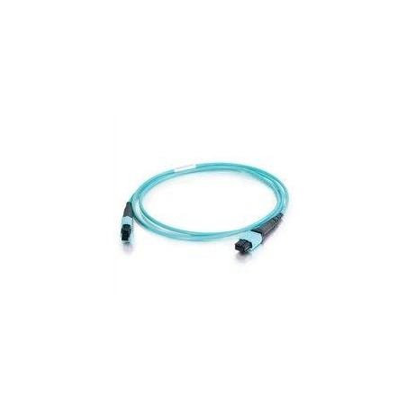 Патч-корд FHD-MC3-503-MPOM12/PS-MPOM12/PS-A-10M-LSZH-AQ волоконно-оптический MPO (папа)-MPO (папа) тип A 12 волокон 50/125 (OM3)