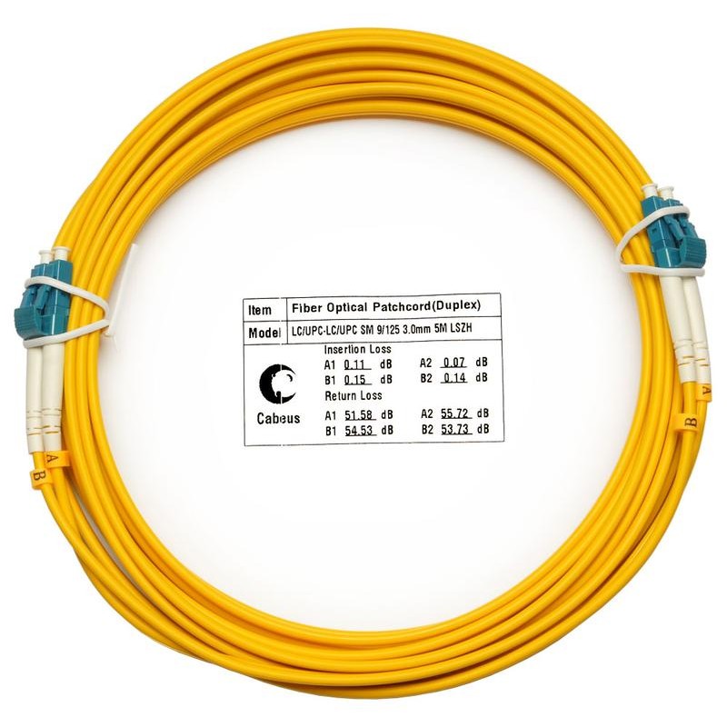 Шнур оптический FOP(d)-9-LC-LC-5m duplex LC-LC 9/125 sm 5м LSZH Cabeus 7346c Шнур оптический FOP(d)-9-LC-LC-5m duplex LC-LC 9/125 sm 5м LSZH Cabeus 7346c