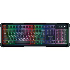 Клавиатура 717G BLACK DEATH черн./сер. USB Multimedia for gamer LED 717G ОКЛИК 476395
