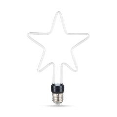 Лампа светодиодная филаментная Black Filament 7Вт Star матовая 2700К тепл. бел. E27 580лм GAUSS 1006802104