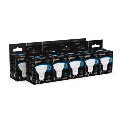 Лампа светодиодная Black 5Вт MR16 софит 6500К холод. бел. GU10 530лм GAUSS 101506305