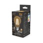 Лампа светодиодная филаментная Black Filament 18Вт A60 грушевидная 2700К тепл. бел. E27 1600лм GAUSS 102902118